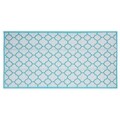 Patura pentru picnic Quatrefoil, pliabila, 90x180 cm, polipropilena, bleu