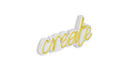 Decoratiune luminoasa LED, Create, Benzi flexibile de neon, DC 12 V, Galben