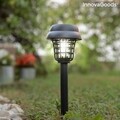 Lampa solara de gradina cu functie anti-tantarii 2 in 1, Garlam InnovaGoods, Ø9.5x34.5 cm