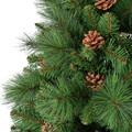 Brad de Craciun cu conuri Norwich Pine, Everlands, 882 varfuri, 99x210 cm, verde