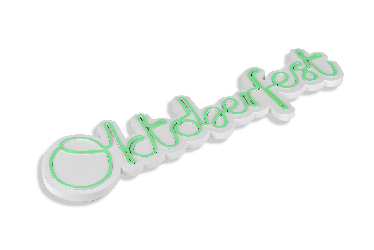 Decoratiune Luminoasa LED, Oktoberfest, Benzi Flexibile De Neon, DC 12 V, Verde