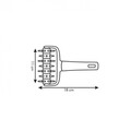 Rola pentru perforat aluatul Delicia, Tescoma, 18 x 11 cm, plastic, bej/galben