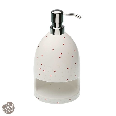 Dozator pentru detergent de vase cu suport pentru burete Cosmo, Versa, Ø11x20.5 cm, ceramica