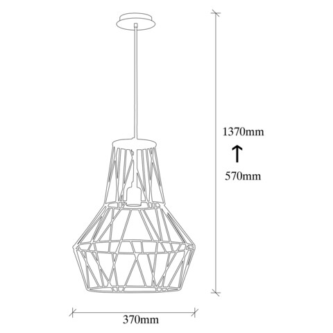 Candelabru, Nitid, Fellini - MR - 998, E27, 100 W, metal