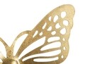 Set 4 decoratiuni de perete Butterflies, Mauro Ferretti, 35x29 cm, fier, auriu