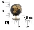 Decoratiune Globe Bronze, Mauro Ferretti, Ø13 x 17 cm, plastic/fier, negru/bronz