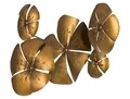 Decoratiune de perete Goldy Flower, Mauro Ferretti, 94x6x50 cm, fier