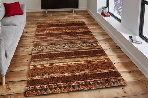 Covor Eko rezistent, IN 01 - Brown, Terra, 100% acril, 160 x 230 cm