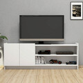 Comoda TV, Mezza, Melodi 1482, 141.6x50x29.5 cm, Alb