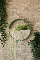 Decoratiune de perete, Smooth Hydrangea, Metal , Fier, Verde / Maro / Alb