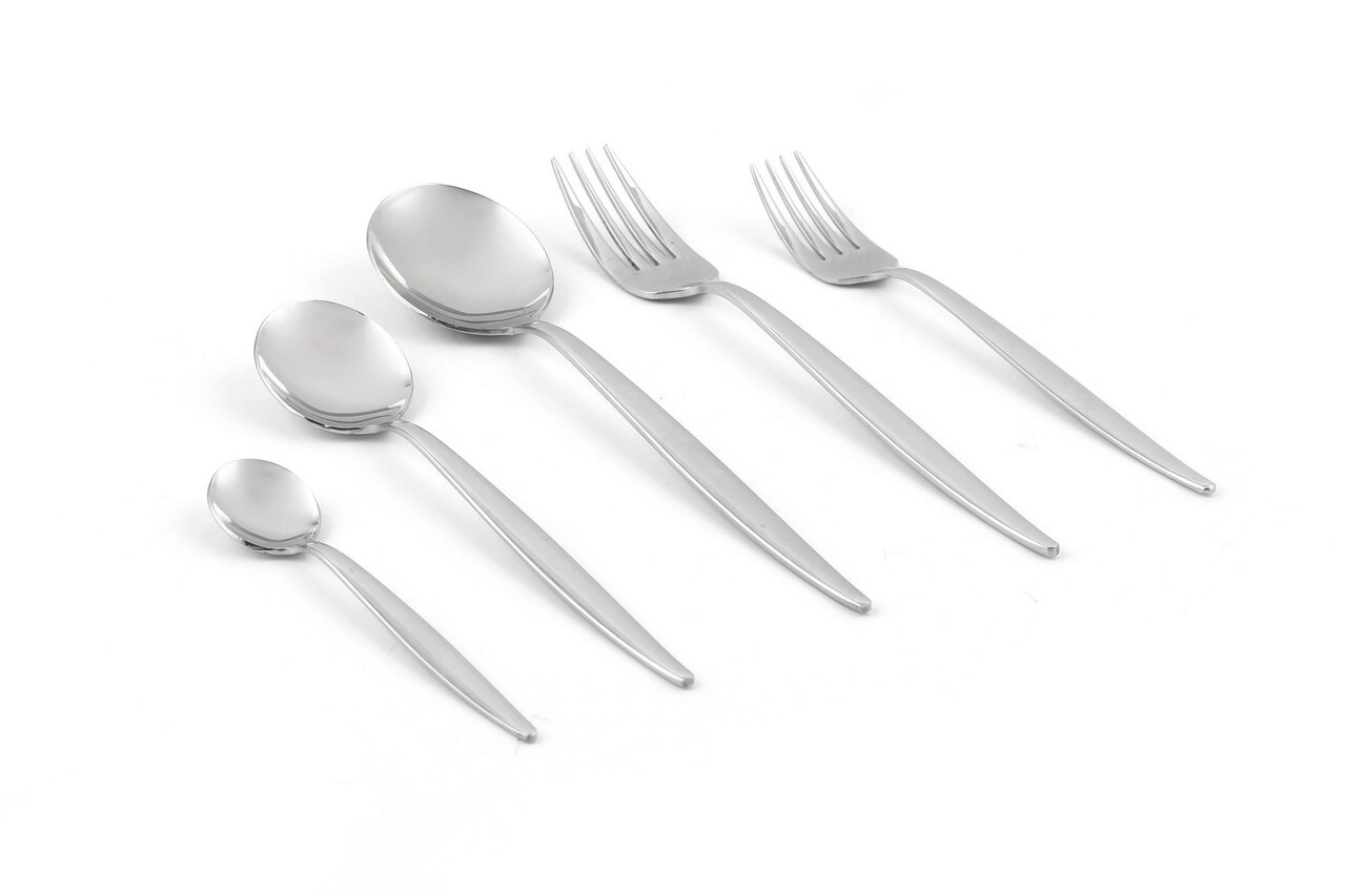 Set tacamuri, Dynasty, 960DYN1713, 100% Oțel inoxidabil ml / , Lingura pentru masă: 20,8 cm (12 bucăți), Argintiu