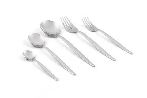 Set tacamuri, Dynasty, 960DYN1713, Inox  ,  Lingura 20.8 cm, Argintiu