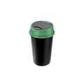 Cos de gunoi Bingo cu capac push, colectare selectiva, plastic, 25 L, verde