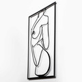 Decoratiune de perete, Body 4, Metal, Dimensiune: 42 x 70 cm, Negru