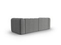 Canapea 3 locuri, Lupine, Micadoni Home, BL, 228x87x70 cm, poliester chenille, gri