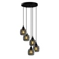 Candelabru, Opviq, Smoked - 012, E27, 60 W, metal/sticla