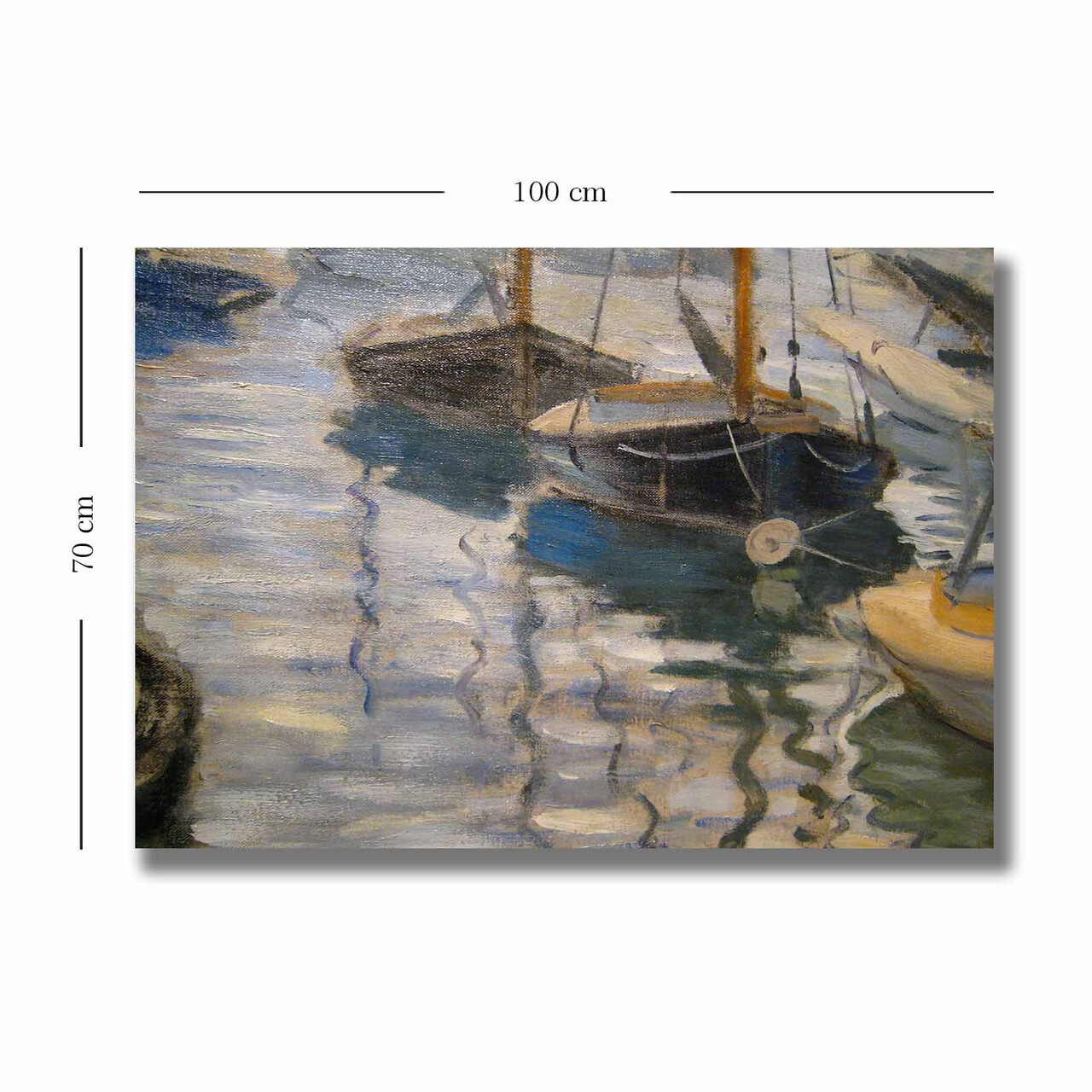 Tablou decorativ, 70100MONET028, Canvas, Lemn, Multicolor