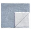 Patura pled Linen, Decomex, 140x170 cm, 70% bumbac si 30% in, albastru