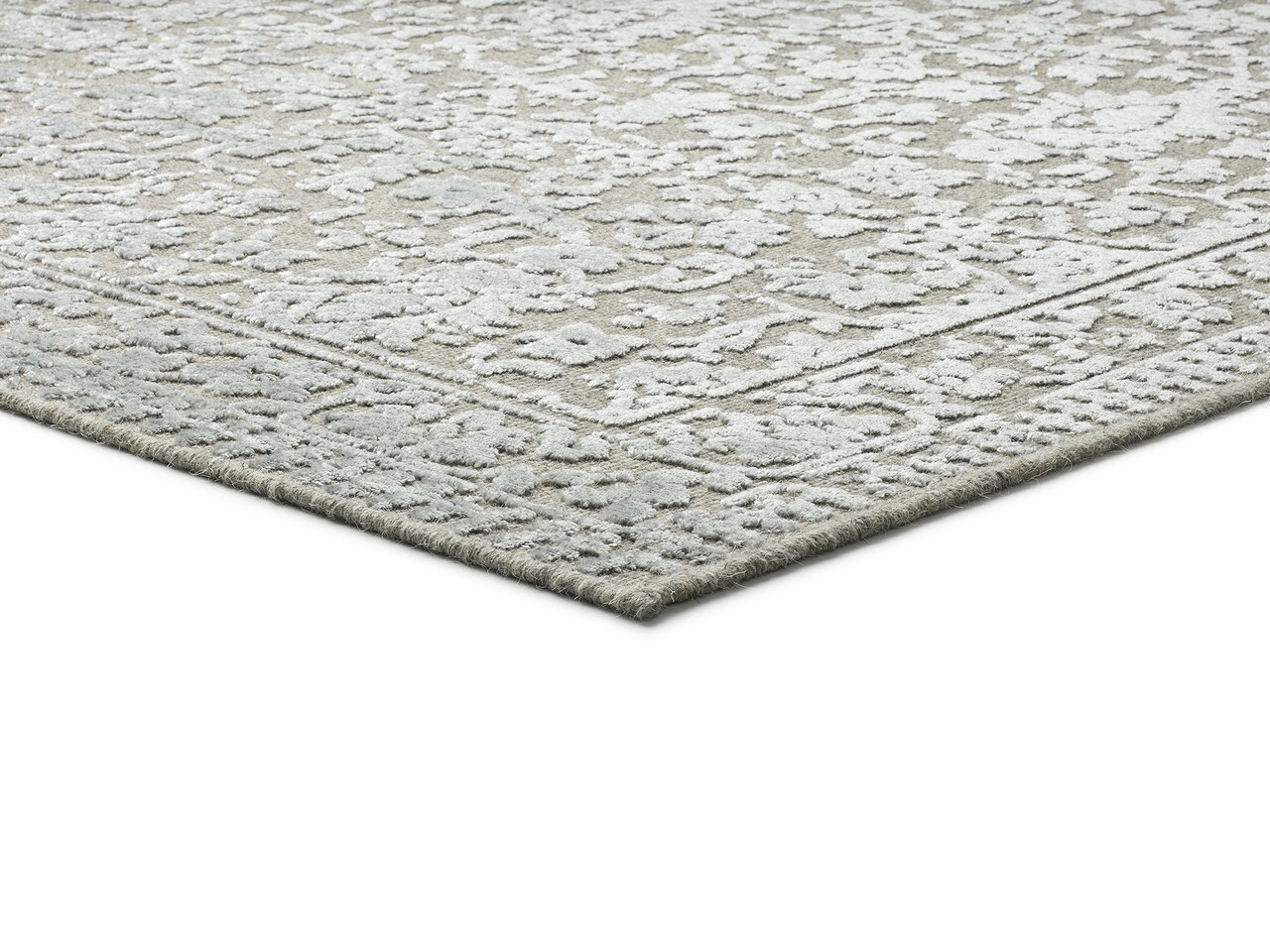 Covor, Isabella 19 Silver,160 X 230 Cm, 50% Lana, 50% Viscoza, Gri