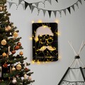 Decoratiune de luminoasa XMASBLACK-006, Tanelorn, 39x59 cm, metal, negru