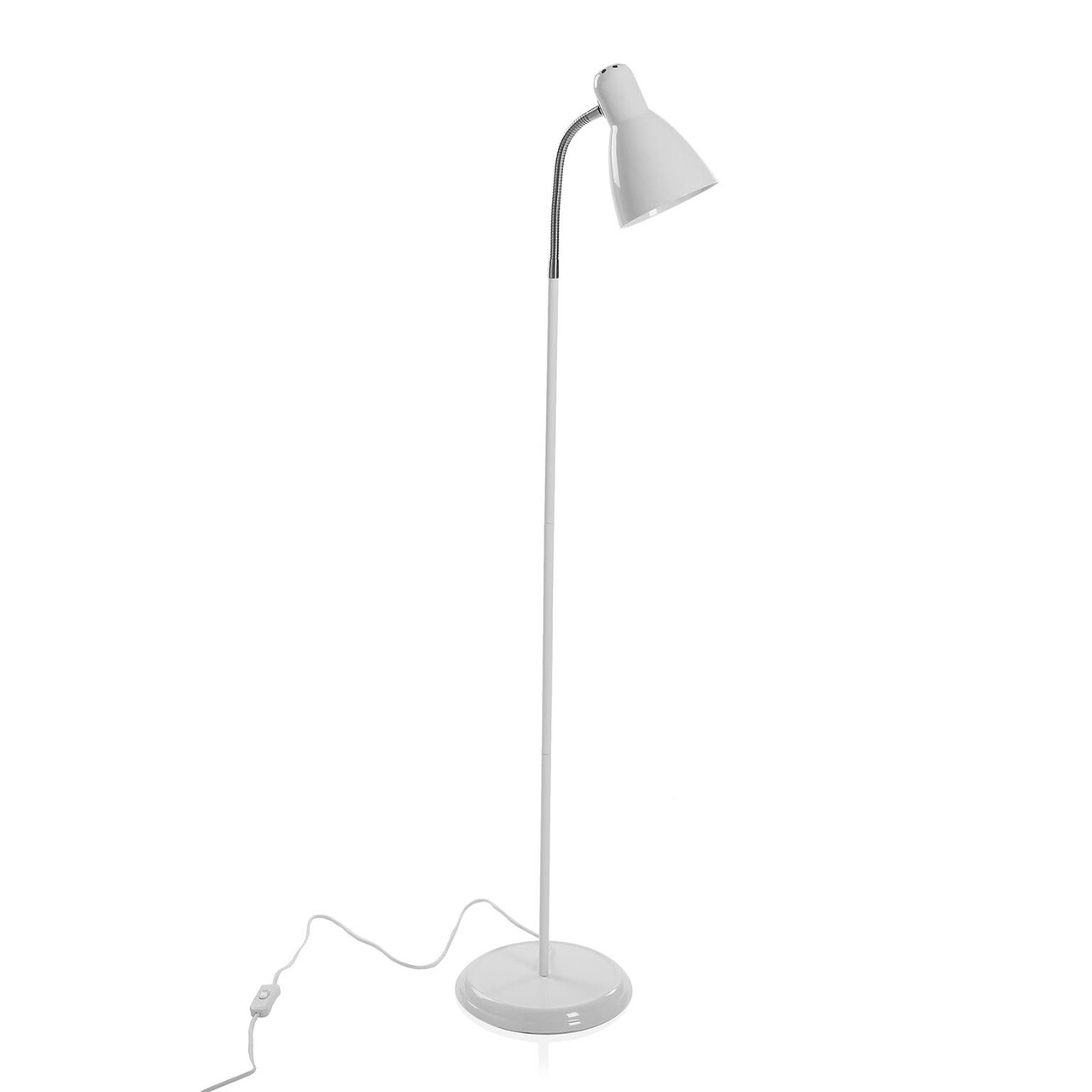 Lampadar Simitti, Versa, 22 X 22 X 159 Cm, 1 X E27, 60W, Fier, Alb