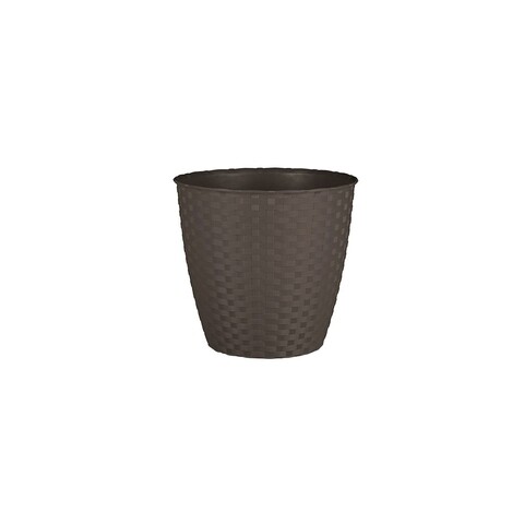 Ghiveci Rattan 19 cm, moka