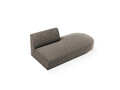 Modul canapea dreapta 2 locuri, Miley, Micadoni Home, BL, 158x85x74 cm, poliester chenille, gri