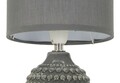 Lampa de masa Points, Mauro Ferretti, 1 x E14, 40W, 15x30.5 cm, ceramica/fier/textil, gri