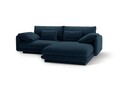 Coltar dreapta 3 locuri, Torino-211, Micadoni Home, 220x170x83 cm, tesatura structurata chenille, albastru navy