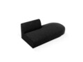 Modul canapea dreapta 2 locuri, Miley, Micadoni Home, BL, 158x85x74 cm, poliester chenille, negru