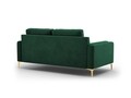 Canapea, Orrino, Mazzini Sofas, 2 locuri, gold legs, 170x94x82 cm, catifea, verde bottle