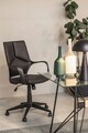 Scaun de birou Damon, Bizzotto, 61 x 61.5 x 96 cm, functie recliner, poliester, negru