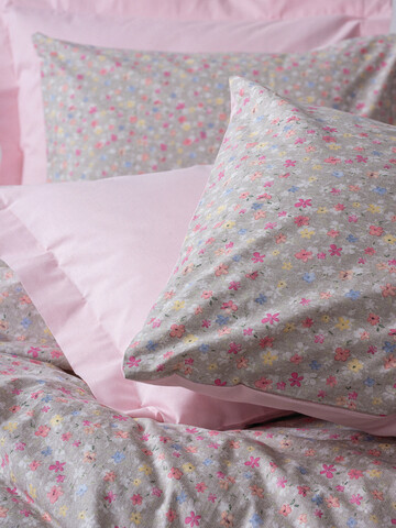 Lenjerie de pat pentru o persoana (FR), Sihu - Pink, Cotton Box, Bumbac Ranforce