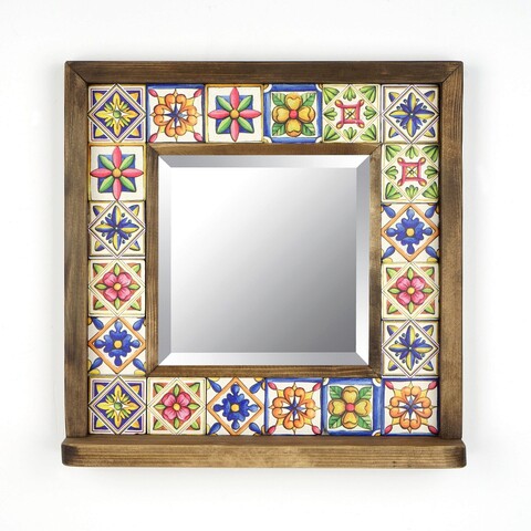 Oglinda decorativa, Evila Originals, STO023, 32.5x33x8cm, Multicolor