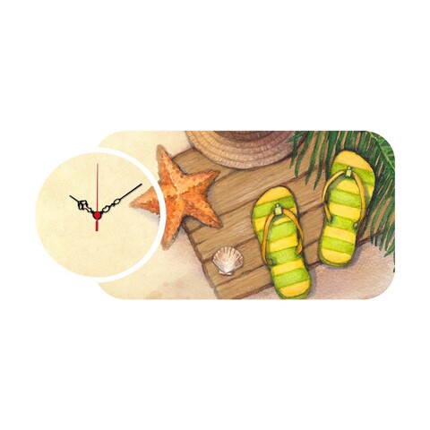 Set ceas si tablou decorativ, YMS-31, MDF , Dimensiune: 68 x 32 cm, Multicolor