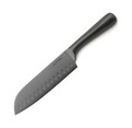 Cutit santoku Luigi Ferrero, FR-2318BT, 18 cm, inox/invelis titanium negru