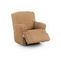 Husa fotoliu cu recliner elastica bi-stretch, Iria, galben C/5