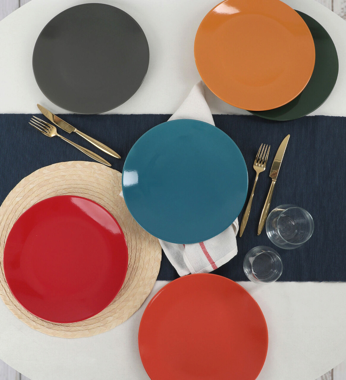 Set platouri pentru servire, Keramika, 275KRM1395, Ceramica, Multicolor