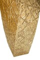 Set 2 ghivece / vase decorative Squer, Mauro Ferretti, 34x34x90 cm, fier, auriu