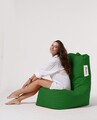 Fotoliu puf, Bean Bag Ferndale, Diamond, 60 x 90 cm, poliester impermeabil, verde