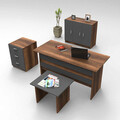 Set mobilier de birou, Locelso, VO12, Nuc / Antracit