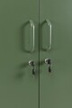 Dulap cu 2 usi Cambridge, Bizzotto, 2 rafturi reglabile, 80 x 50 x 185 cm, otel, verde