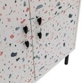 Dulap multifunctional, Vella, Terrazzo, 95 x 111 x 36 cm, pal melaminat, multicolor