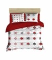 Lenjerie de pat dubla Xmas-428, Pearl Home, 3 piese, amestec bumbac, multicolor