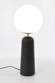 Lampa de masa Delphine, Bizzotto, D20x51 cm, 1 x E27, 15W, metal/sticla, negru