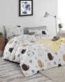 Lenjerie de pat dubla king size, Eponj Home, Hello Cats 143EPJ51906, 3 piese, amestec bumbac, multicolor