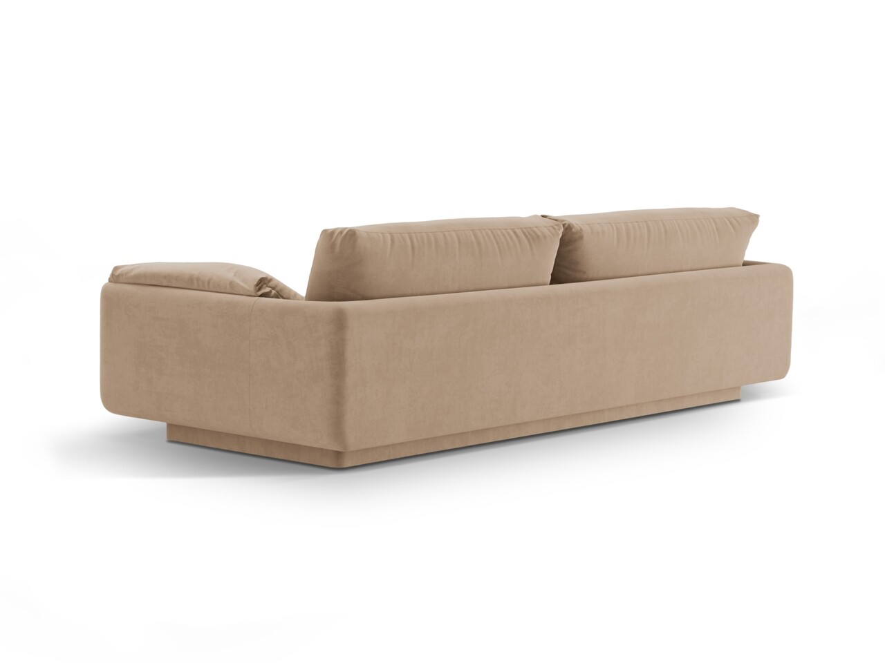 Canapea 3 locuri, Torino-184, Micadoni Home, 220x103x83 cm, catifea, bej sand - 1 | YEO