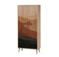 Dulap pentru haine, Vella, City Desert, 80 x 190 x 45 cm, pal melaminat, multicolor