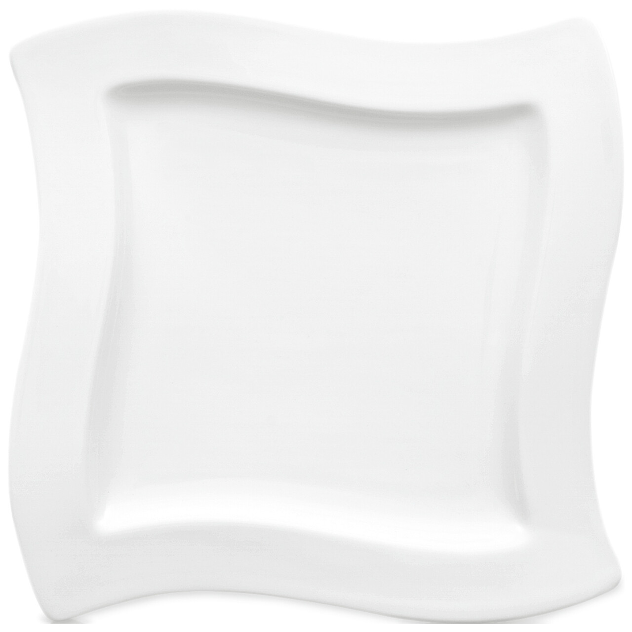 Farfurie pentru desert / salata NewWave, Villeroy & Boch, 23.7x23.7x2.4 cm, portelan premium, alb - 1 | YEO