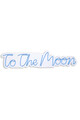 Decoratiune luminoasa LED, To the Moon, Benzi flexibile de neon, DC 12 V, Albastru